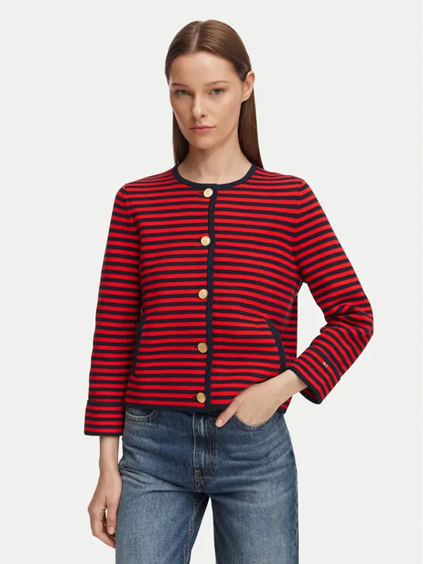 Tommy Hilfiger Tommy Hilfiger Kardigan WW0WW50088 Tamnoplava Regular Fit