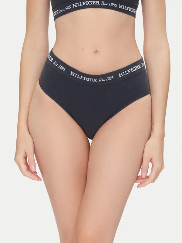 Tommy Hilfiger Tommy Hilfiger Klasične gaćice s visokim strukom UW0UW05724 Tamnoplava