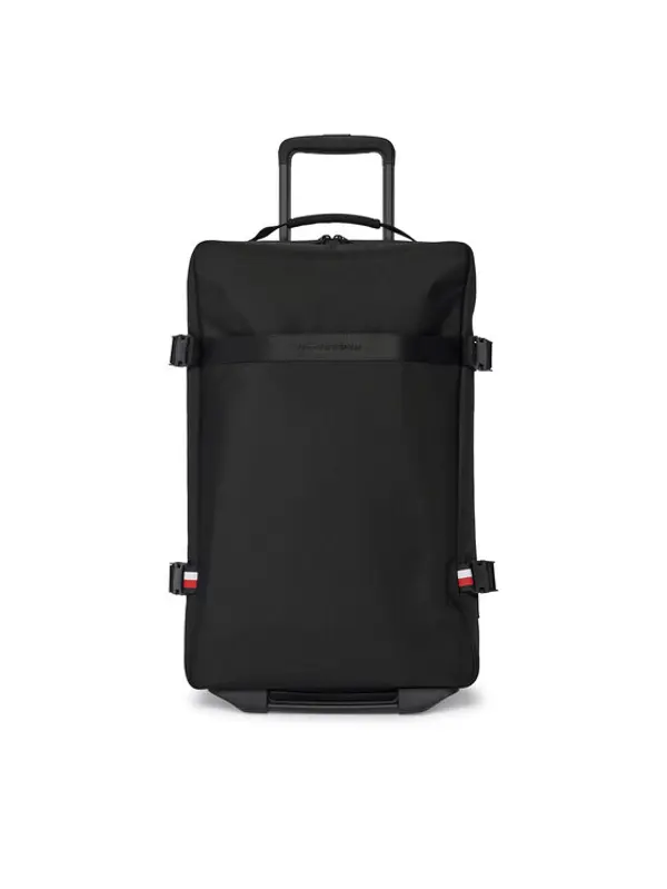 Tommy Hilfiger Tommy Hilfiger Kofer za kabinu Th Nylon Travel Soft AM0AM13474 Crna