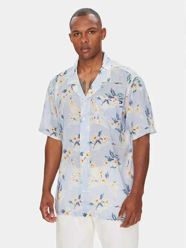 Tommy Hilfiger Tommy Hilfiger Košulja Bowling UM0UM03227 Svijetloplava Regular Fit