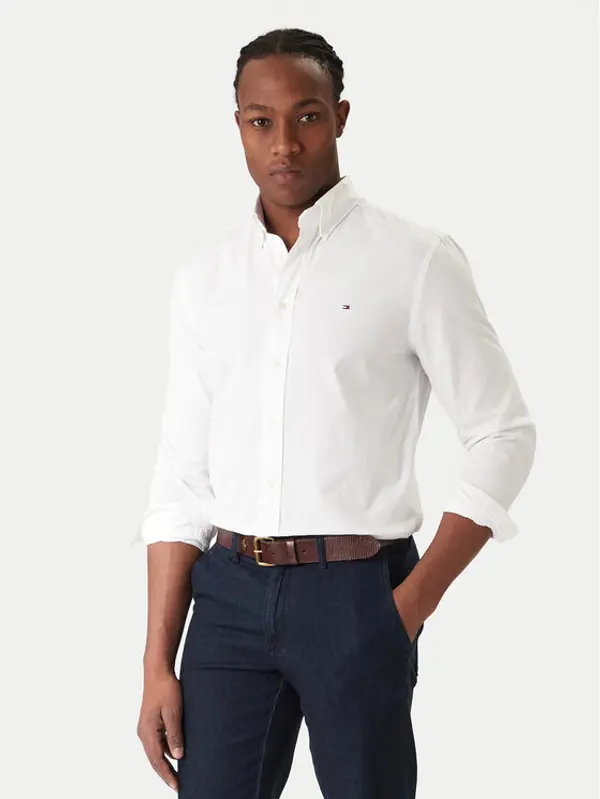 Tommy Hilfiger Tommy Hilfiger Košulja Core Flex MW0MW39988 Bijela Regular Fit