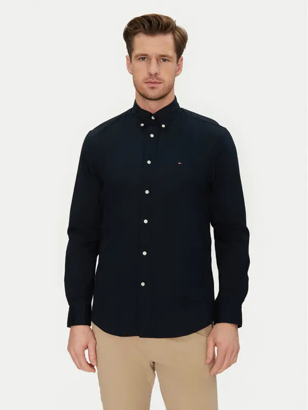 Tommy Hilfiger Tommy Hilfiger Košulja Core Flex MW0MW39988 Tamnoplava Regular Fit