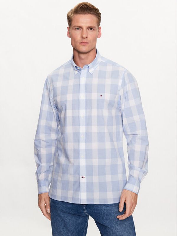 Tommy Hilfiger Tommy Hilfiger Košulja Crinkle MW0MW31821 Svijetloplava Regular Fit