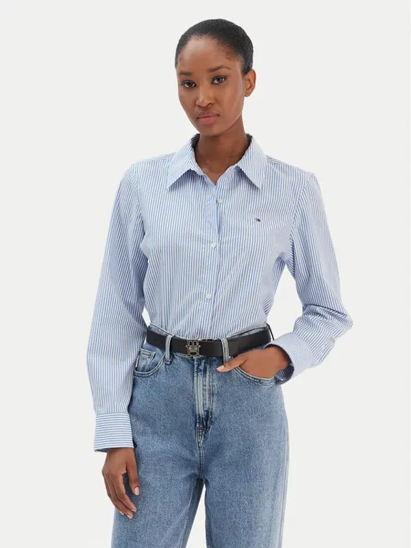 Tommy Hilfiger Tommy Hilfiger Košulja Ess WW0WW47169 Plava Regular Fit