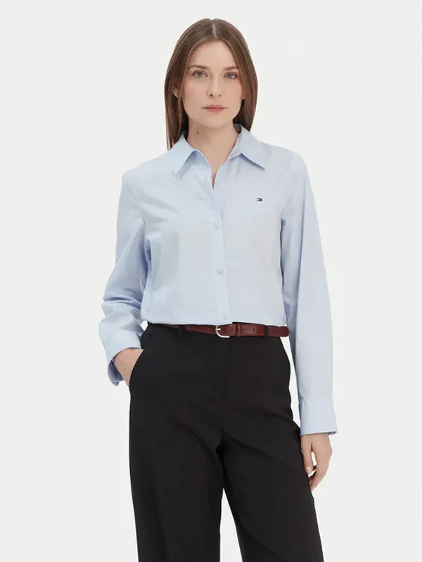 Tommy Hilfiger Tommy Hilfiger Košulja Ess WW0WW47169 Svijetloplava Regular Fit