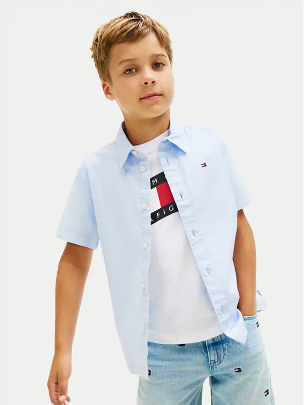 Tommy Hilfiger Tommy Hilfiger Košulja Essential KB0KB09554 M Svijetlo plava Regular Fit