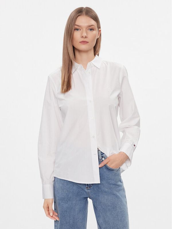 Tommy Hilfiger Tommy Hilfiger Košulja Essential WW0WW40543 Bijela Regular Fit