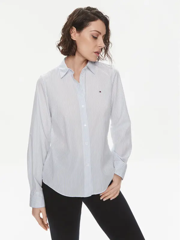 Tommy Hilfiger Tommy Hilfiger Košulja Essential WW0WW41002 Plava Regular Fit