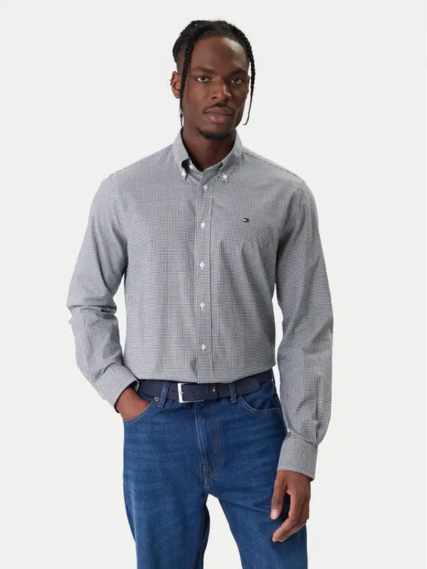 Tommy Hilfiger Tommy Hilfiger Košulja Gingham MW0MW41699 Plava Regular Fit