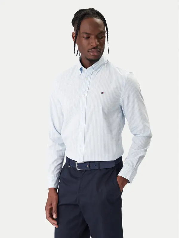 Tommy Hilfiger Tommy Hilfiger Košulja Gingham MW0MW41713 Svijetloplava Regular Fit