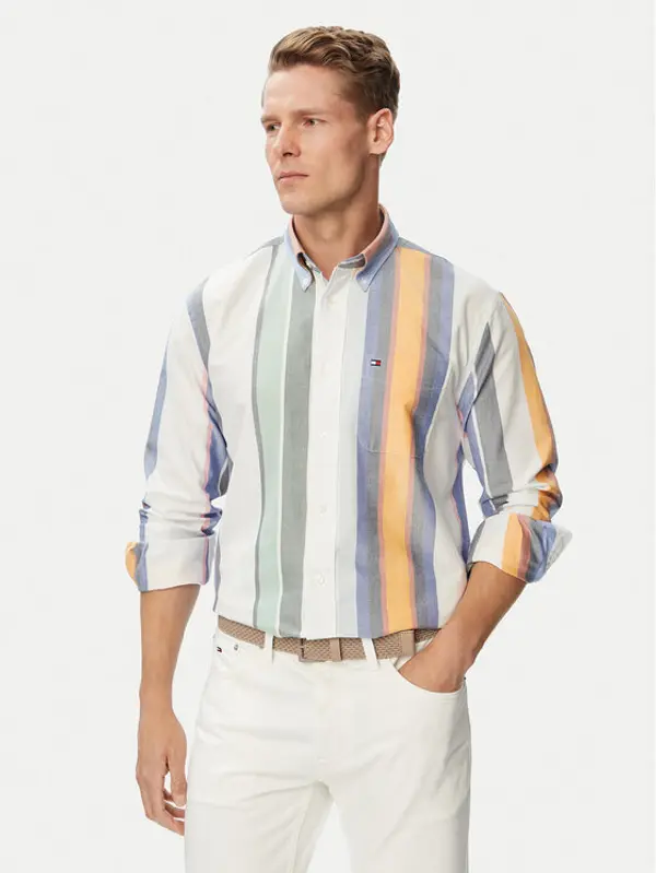 Tommy Hilfiger Tommy Hilfiger Košulja Heritage Oxford MW0MW43354 Bijela Regular Fit