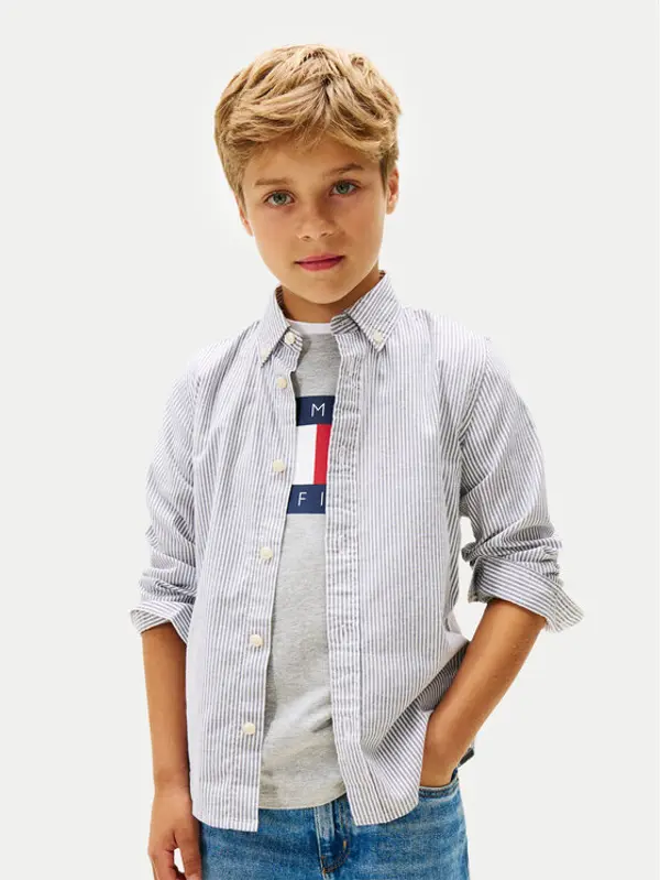 Tommy Hilfiger Tommy Hilfiger Košulja Ithaca KB0KB09605 Plava Regular Fit
