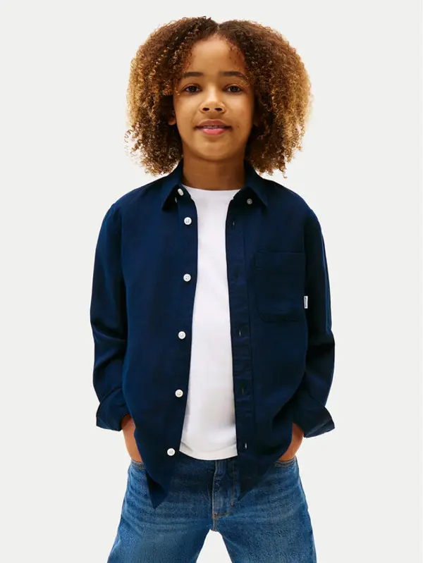 Tommy Hilfiger Tommy Hilfiger Košulja KB0KB09550 D Tamnoplava Relaxed Fit