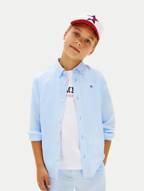 Tommy Hilfiger Tommy Hilfiger Košulja KB0KB09550 Svijetlo plava Relaxed Fit