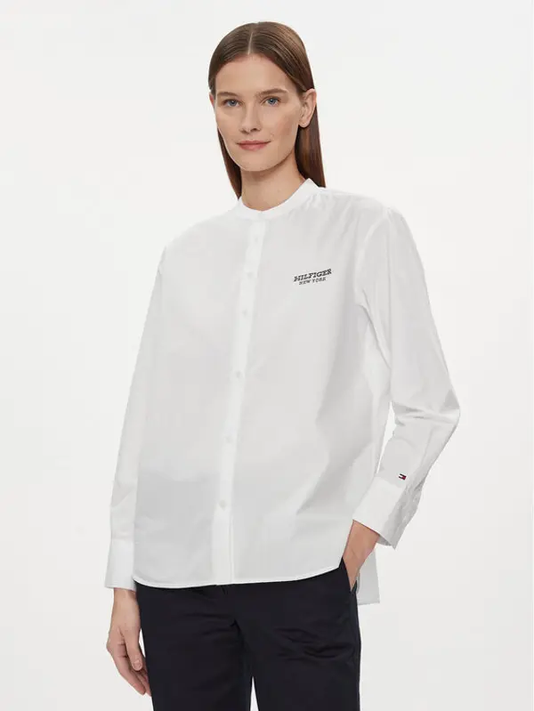 Tommy Hilfiger Tommy Hilfiger Košulja Monotype WW0WW41150 Bijela Relaxed Fit