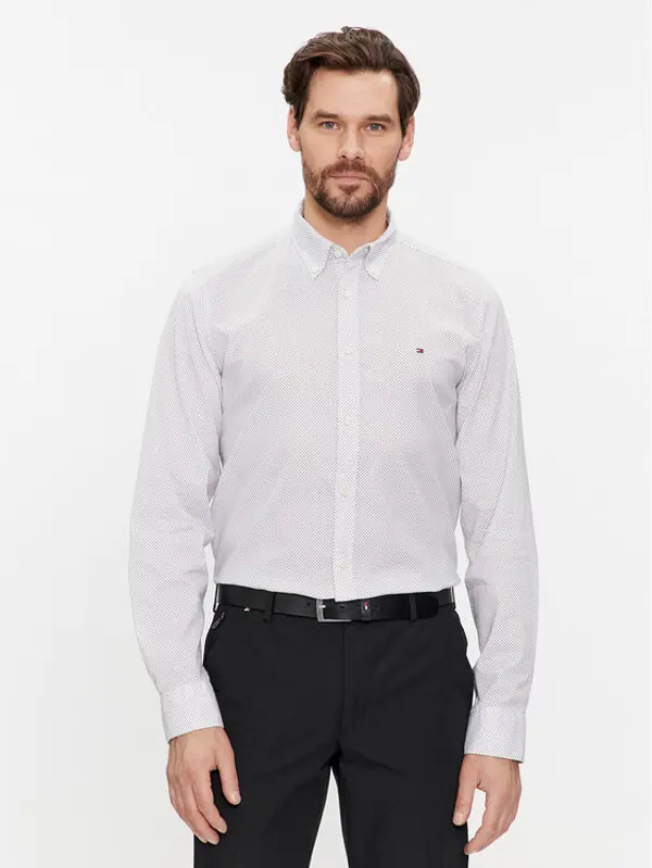 Tommy Hilfiger Tommy Hilfiger Košulja MW0MW33762 Bijela Regular Fit