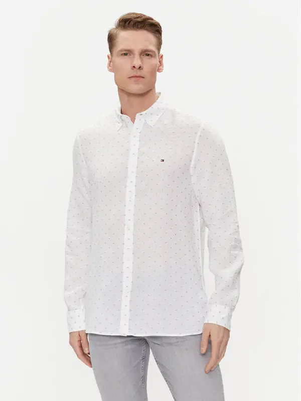 Tommy Hilfiger Tommy Hilfiger Košulja MW0MW34615 Bijela Slim Fit