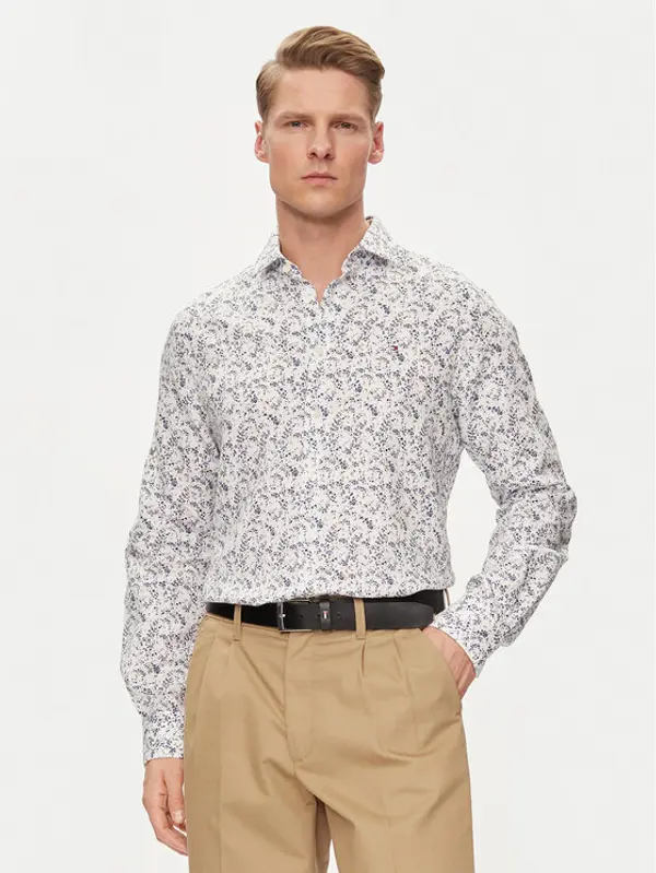 Tommy Hilfiger Tommy Hilfiger Košulja MW0MW34631 Bijela Slim Fit
