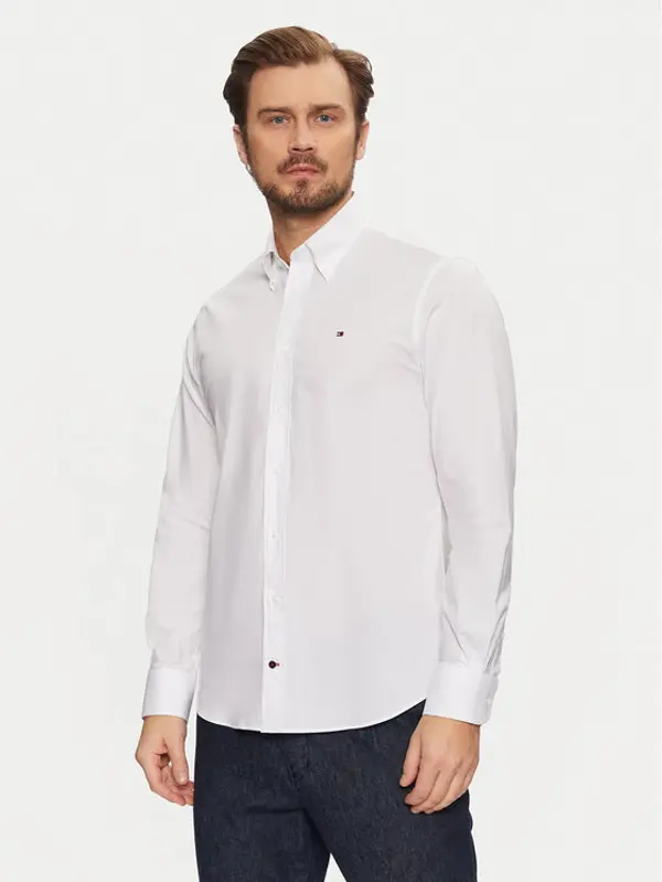 Tommy Hilfiger Tommy Hilfiger Košulja MW0MW37595 Bijela Regular Fit