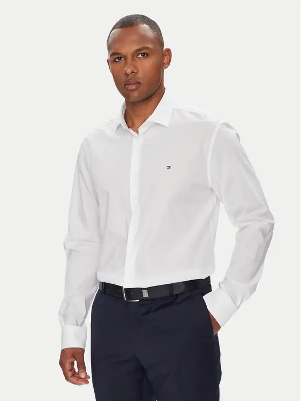 Tommy Hilfiger Tommy Hilfiger Košulja MW0MW38347 Bijela Slim Fit