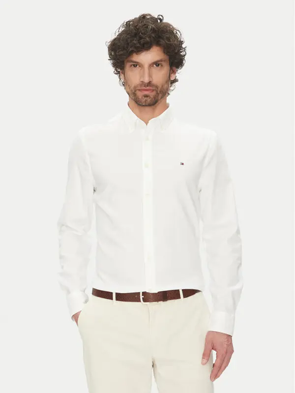 Tommy Hilfiger Tommy Hilfiger Košulja MW0MW38556 Bijela Slim Fit