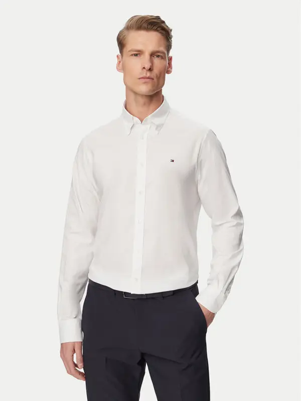 Tommy Hilfiger Tommy Hilfiger Košulja MW0MW38658 Bijela Slim Fit