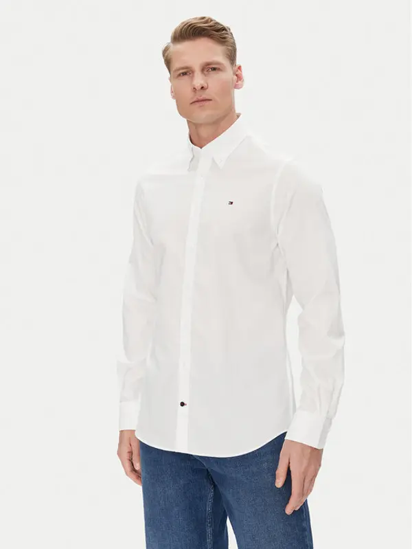 Tommy Hilfiger Tommy Hilfiger Košulja MW0MW38658 Bijela Slim Fit