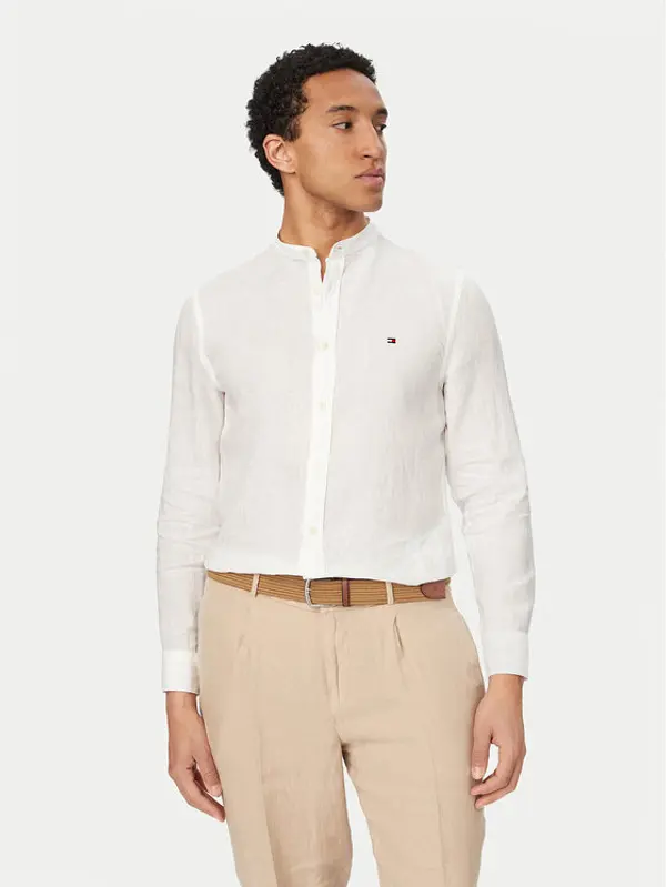 Tommy Hilfiger Tommy Hilfiger Košulja MW0MW39271 Bijela Slim Fit