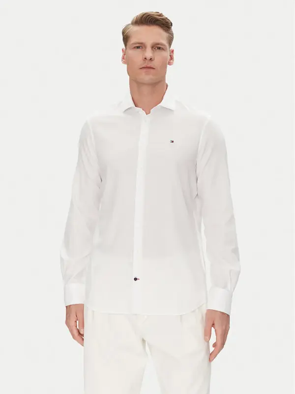 Tommy Hilfiger Tommy Hilfiger Košulja MW0MW39282 Bijela Slim Fit