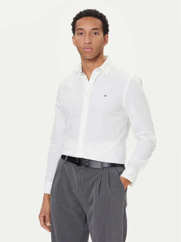 Tommy Hilfiger Tommy Hilfiger Košulja MW0MW40460 Bijela Slim Fit