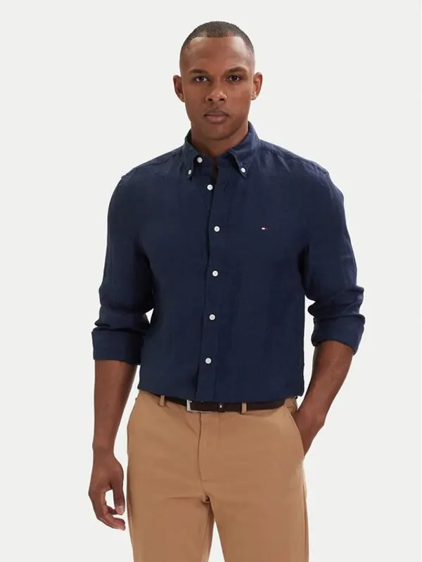 Tommy Hilfiger Tommy Hilfiger Košulja MW0MW41530 Tamnoplava Regular Fit