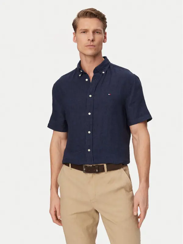 Tommy Hilfiger Tommy Hilfiger Košulja MW0MW41531 Tamnoplava Regular Fit