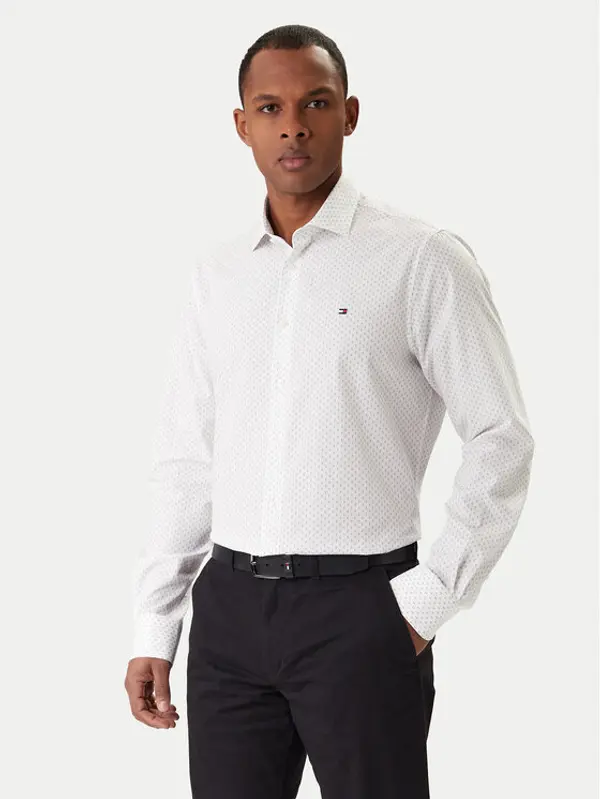 Tommy Hilfiger Tommy Hilfiger Košulja MW0MW41660 Bijela Slim Fit