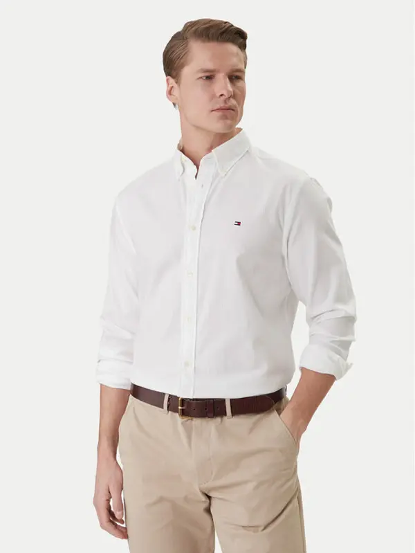 Tommy Hilfiger Tommy Hilfiger Košulja MW0MW42442 Bijela Slim Fit