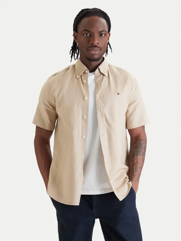 Tommy Hilfiger Tommy Hilfiger Košulja MW0MW42450 Bež Regular Fit