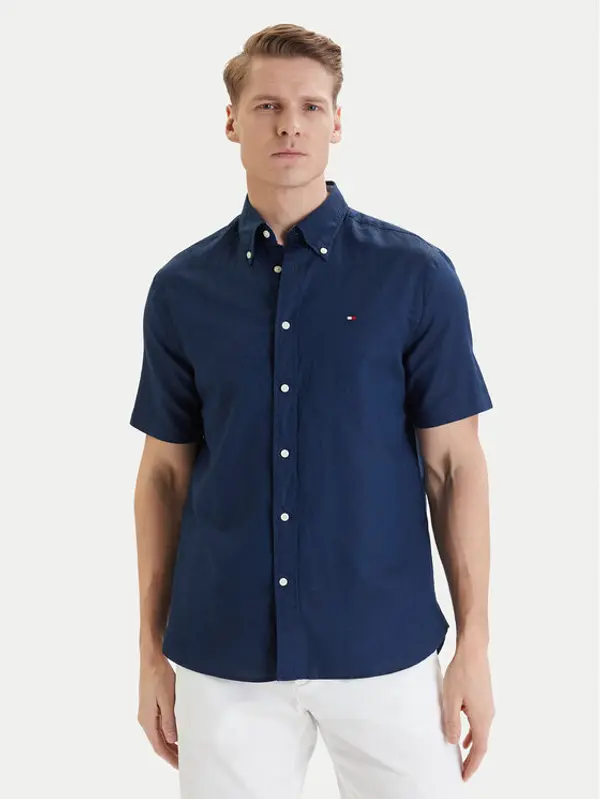 Tommy Hilfiger Tommy Hilfiger Košulja MW0MW42450 Tamnoplava Regular Fit