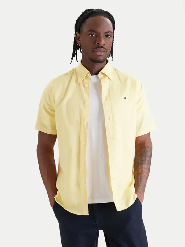 Tommy Hilfiger Tommy Hilfiger Košulja MW0MW42450 Žuta Regular Fit