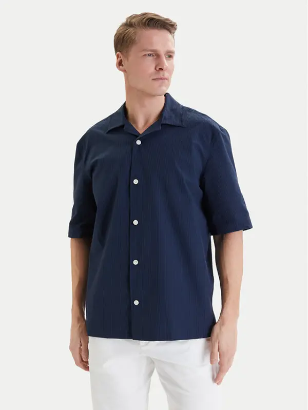 Tommy Hilfiger Tommy Hilfiger Košulja MW0MW42645 Tamnoplava Regular Fit