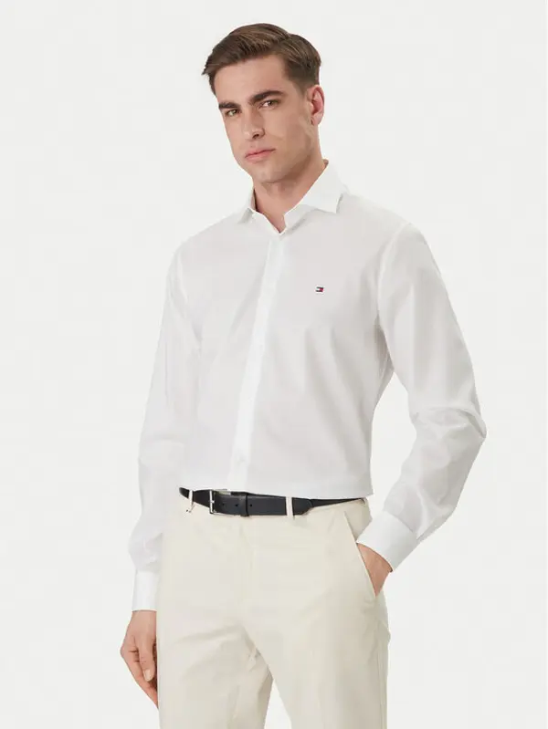 Tommy Hilfiger Tommy Hilfiger Košulja MW0MW43122 Bijela Slim Fit