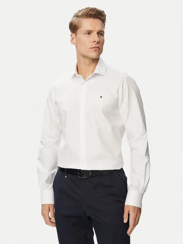 Tommy Hilfiger Tommy Hilfiger Košulja MW0MW43747 Bijela Regular Fit
