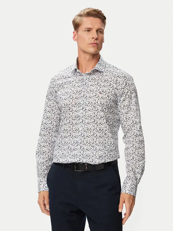 Tommy Hilfiger Tommy Hilfiger Košulja MW0MW43753 Bijela Slim Fit