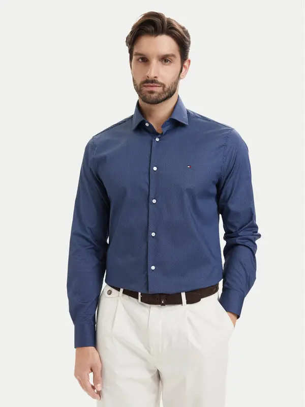 Tommy Hilfiger Tommy Hilfiger Košulja MW0MW43756 Tamnoplava Regular Fit