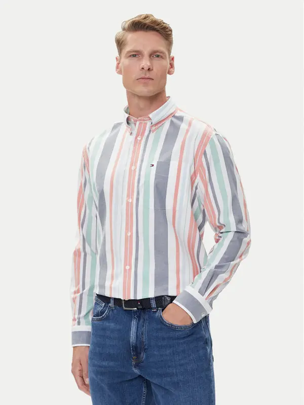 Tommy Hilfiger Tommy Hilfiger Košulja Oxford Regatta MW0MW39476 Šarena Regular Fit