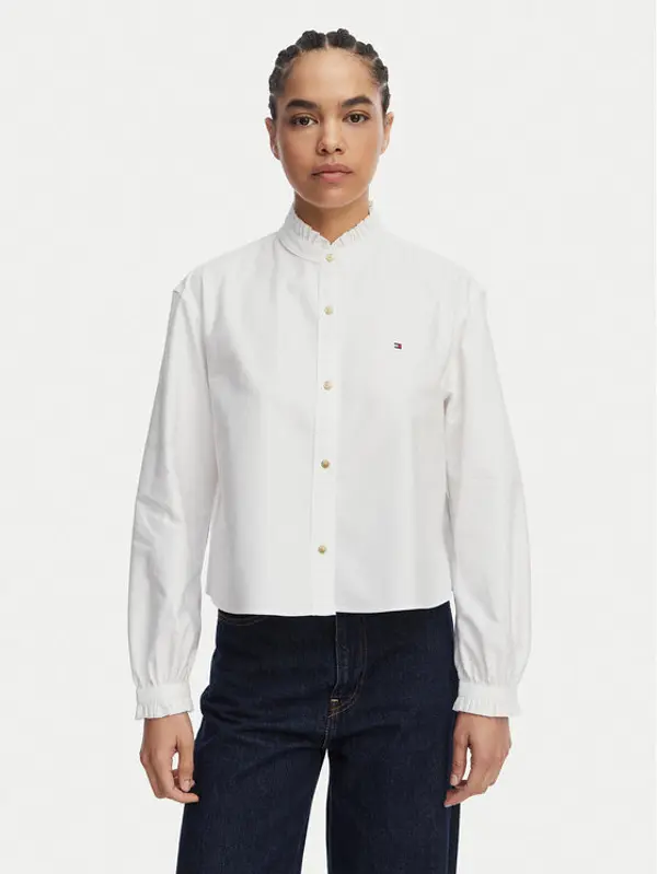 Tommy Hilfiger Tommy Hilfiger Košulja Oxford WW0WW48914 Bijela Boxy Fit