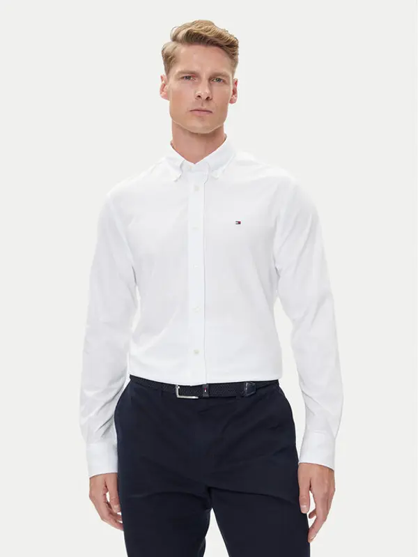 Tommy Hilfiger Tommy Hilfiger Košulja Performance MW0MW39418 Bijela Slim Fit