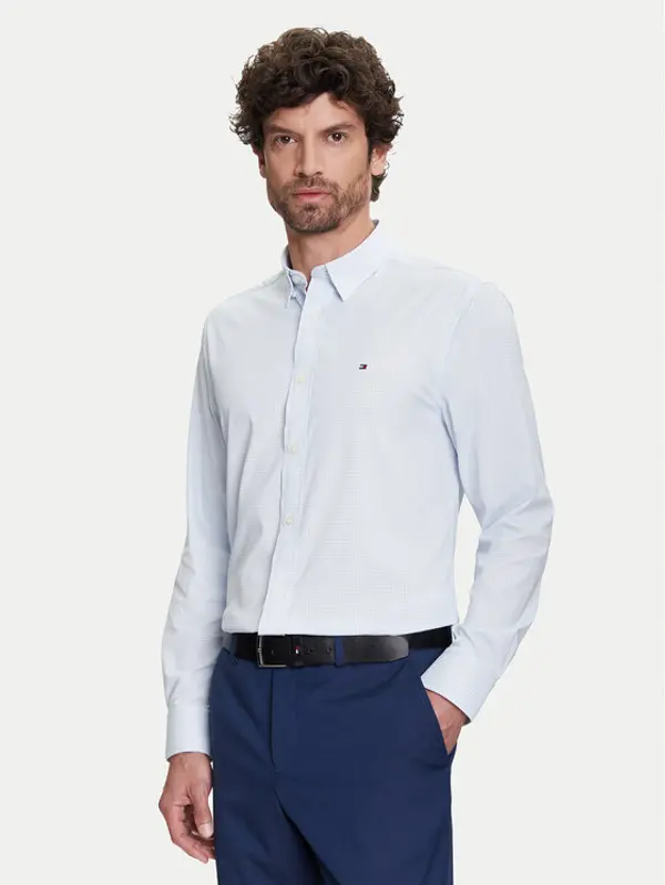 Tommy Hilfiger Tommy Hilfiger Košulja Performance MW0MW39419 Svijetloplava Regular Fit