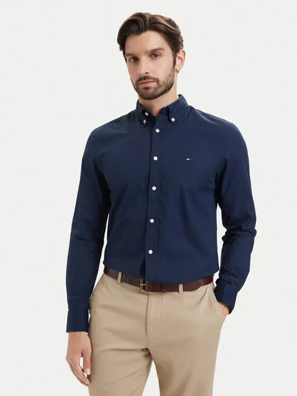 Tommy Hilfiger Tommy Hilfiger Košulja Pop Small MW0MW43321 Tamnoplava Regular Fit