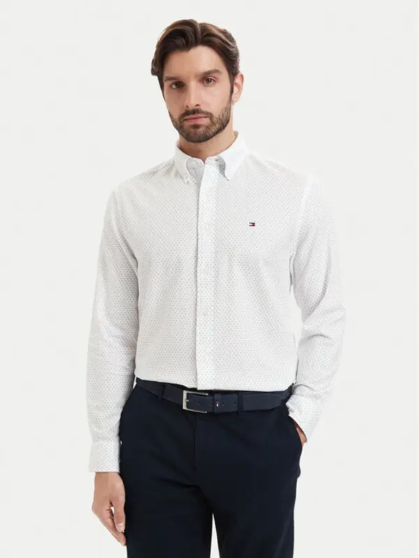 Tommy Hilfiger Tommy Hilfiger Košulja Poplin MW0MW43318 Bijela Regular Fit