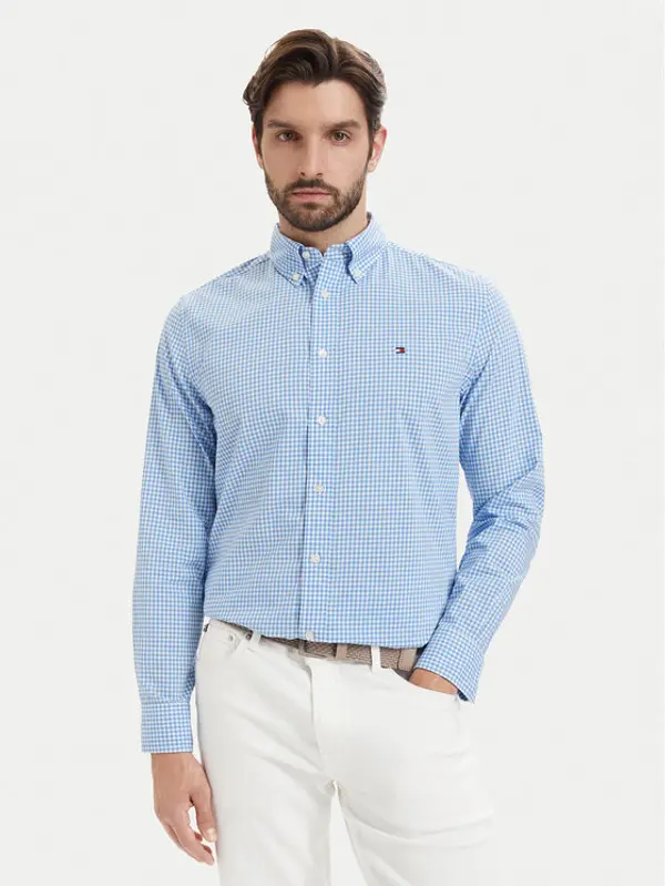 Tommy Hilfiger Tommy Hilfiger Košulja Poplin MW0MW43319 Plava Regular Fit