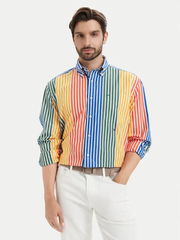 Tommy Hilfiger Tommy Hilfiger Košulja Prep MW0MW43303 Šarena Regular Fit